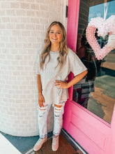 Load image into Gallery viewer, Oversized acid wash tee's