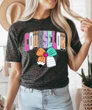Load image into Gallery viewer, School professional leopard check bow