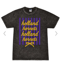 Load image into Gallery viewer, Holland Hornets stripe bow coquette