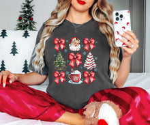 Load image into Gallery viewer, Santa + Christmas Tree Red Coquette
