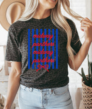 Load image into Gallery viewer, Midway panthers stripe bow coquette