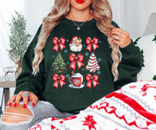 Load image into Gallery viewer, Santa + Christmas Tree Red Coquette