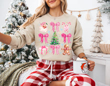 Load image into Gallery viewer, Pink Christmas coquette grid