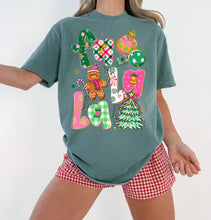 Load image into Gallery viewer, Fa la la la la pink/green