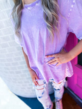 Load image into Gallery viewer, Oversized acid wash tee's