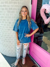 Load image into Gallery viewer, Oversized acid wash tee's