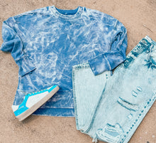 Load image into Gallery viewer, Bleached French Terry sweater