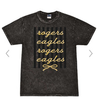 Load image into Gallery viewer, Rogers Eagles stripe bow coquette