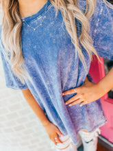 Load image into Gallery viewer, Oversized acid wash tee's