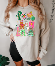 Load image into Gallery viewer, Fa la la la la pink/green