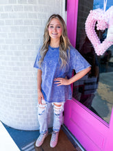 Load image into Gallery viewer, Oversized acid wash tee's