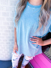 Load image into Gallery viewer, Oversized acid wash tee's