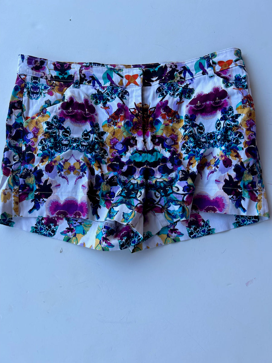 Nina Ruffle Shorts, Sweetpea Floral main image 1