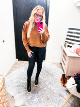 Load image into Gallery viewer, Mock neck crop sweater top
