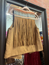 Load image into Gallery viewer, brown fringe Flying Tomato Womens vest, Small
