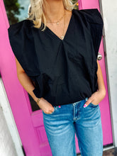Load image into Gallery viewer, Quiet Elegance Sleeveless V Neck Blouse Top
