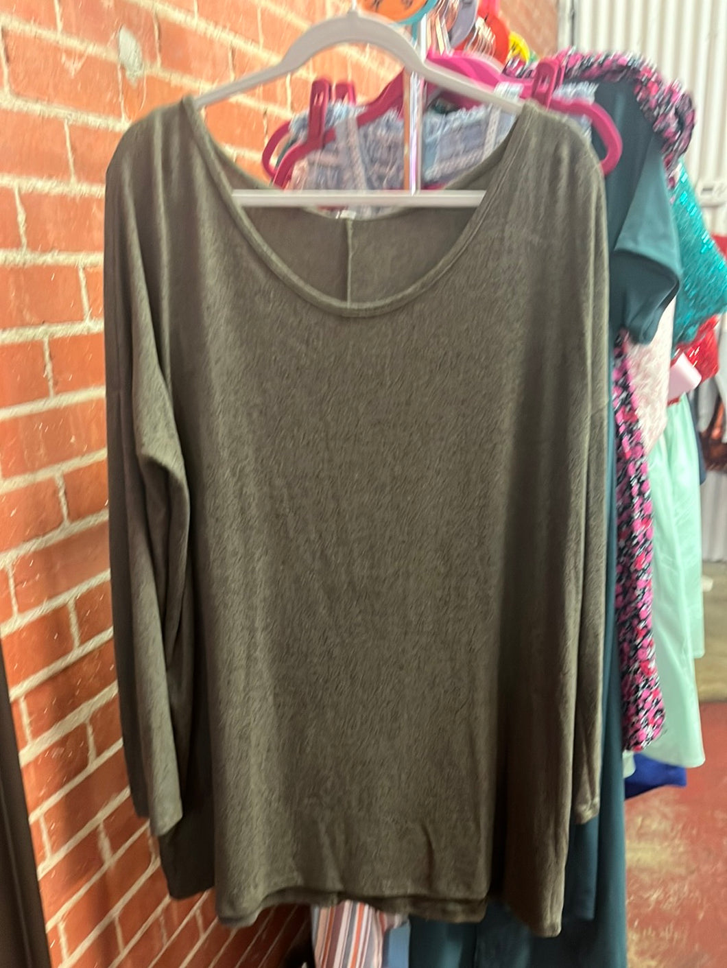 Sage Pink Blush Womens Top, XL