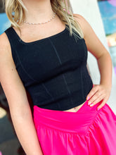 Load image into Gallery viewer, Square neck crop sweater top
