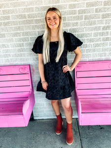Square neck mini dress