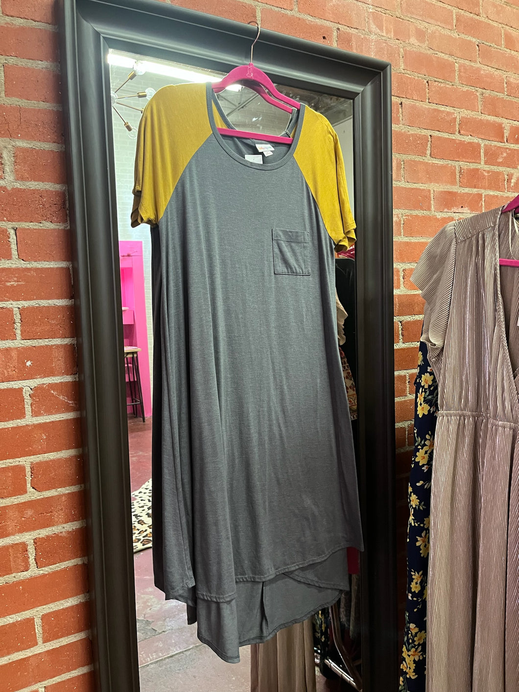 Gray LulaRoe Womens Dress, Medium