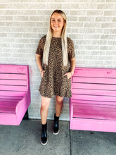 Load image into Gallery viewer, Leopard print mini dress

