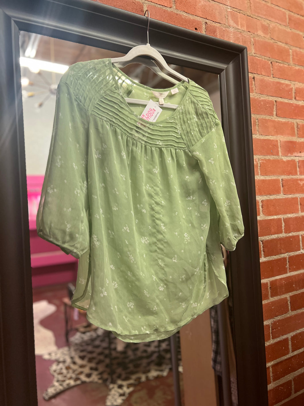 Green Lauren Conrad Womens Top, XS