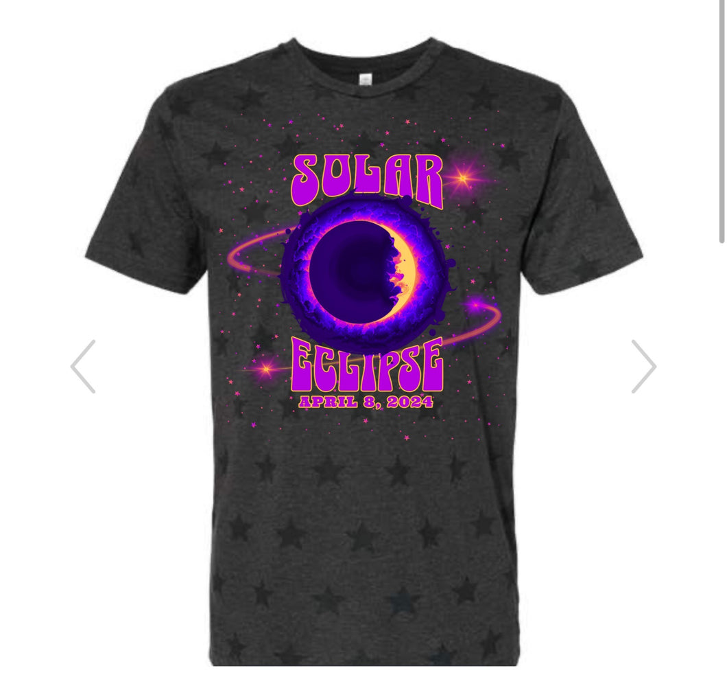 Solar Eclipse Tees- Neon Solar eclipse