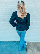 Load image into Gallery viewer, Midnight Romance Jacquard Top
