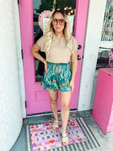 Load image into Gallery viewer, Green leopard shorts
