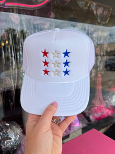 Trucker hats w/ sayings and designs