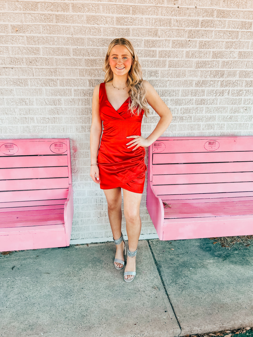 Red honey and rosie womens formal dress, Medium