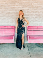 Load image into Gallery viewer, Black Sequin Xtraordinary womens formal dress, 7
