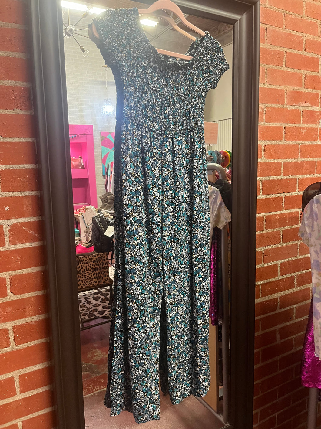 floral Art Class Kids Jumpsuit, Large (10/12)