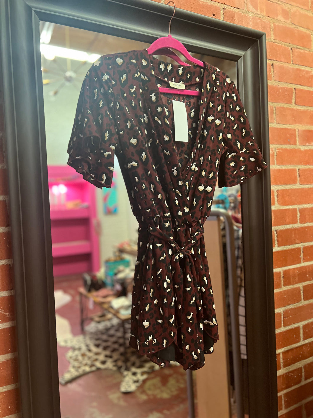 cheetah Adriene Womens Dress, Small