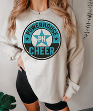 Load image into Gallery viewer, Powerhouse cheer circle retro
