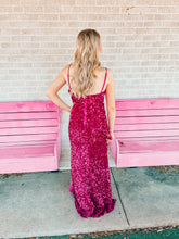 Load image into Gallery viewer, pink sequin cefian womens formal dress, Large
