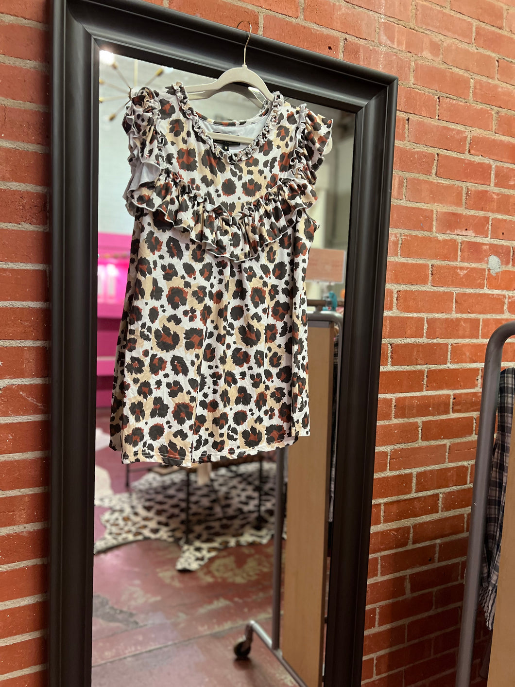 Leopard L&B Womens Top, Medium