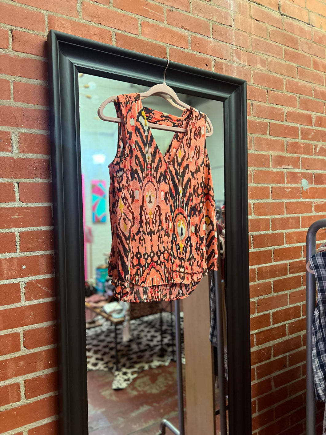 pink multicolor ANA Womens Top, Small