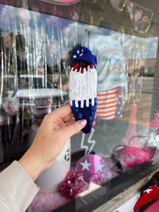 Red white Blue Boujee Headbands