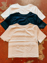 Load image into Gallery viewer, Seamless Round Neck Crop Tee
