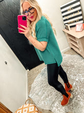 Load image into Gallery viewer, Oversized V Neck ribbed tee
