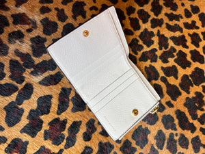 Cream Tory Burch Keychain/Wallet, Small