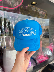 Trucker hats w/ sayings and designs