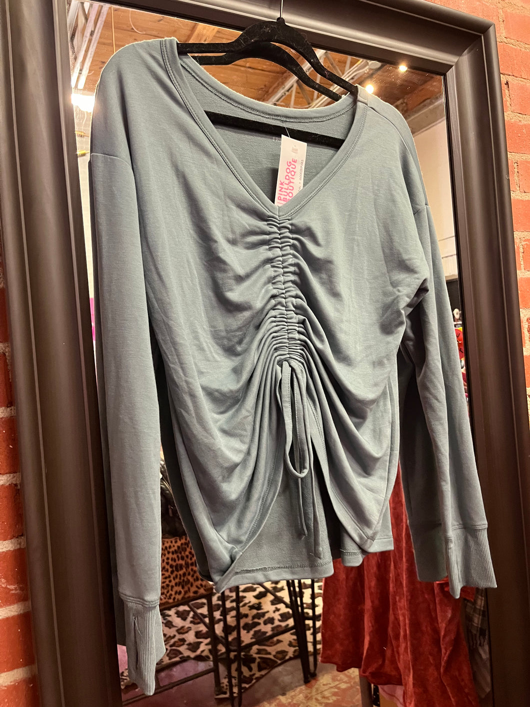 green freely Womens Top, Medium