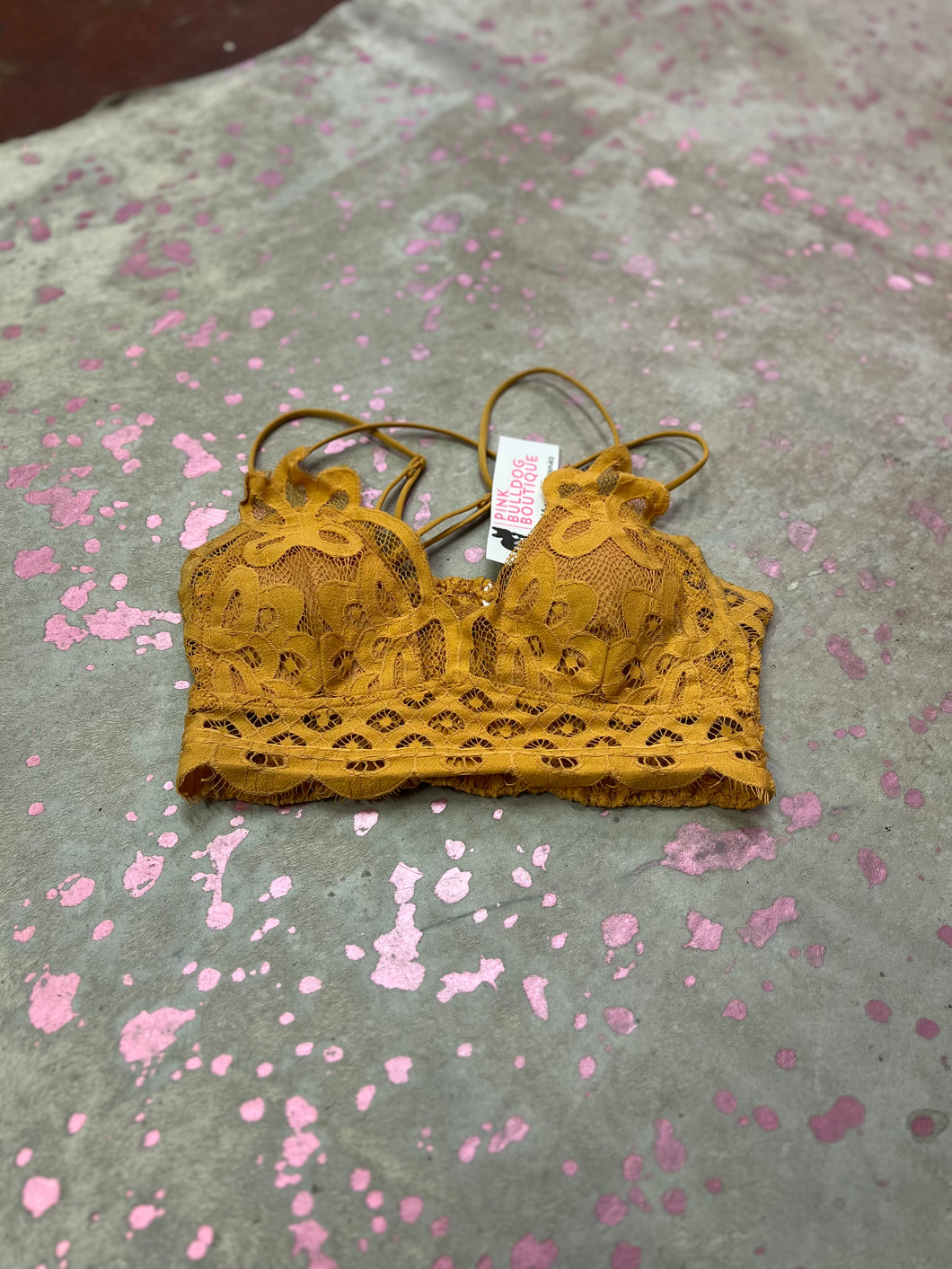 mustard Zenana Bralette, small