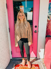 Load image into Gallery viewer, V Neck Cable Knit Oversized Sweater
