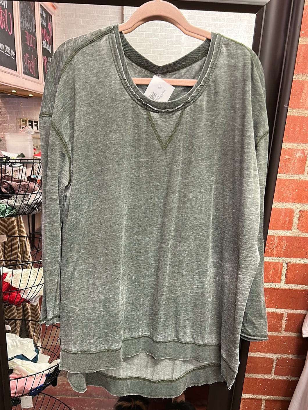 Gray Z Supply Womens Top, Large