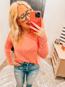 Ribbed long Sleeve Crop