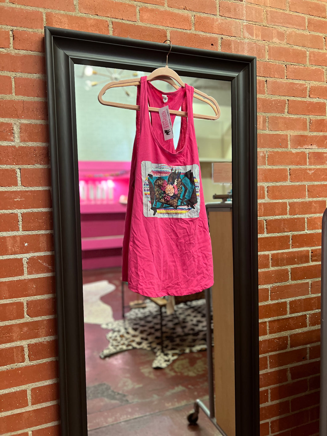 Pink Pink Bulldog Womens Graphic Tee, 2XL