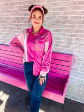 Load image into Gallery viewer, Colorblock suede button up

